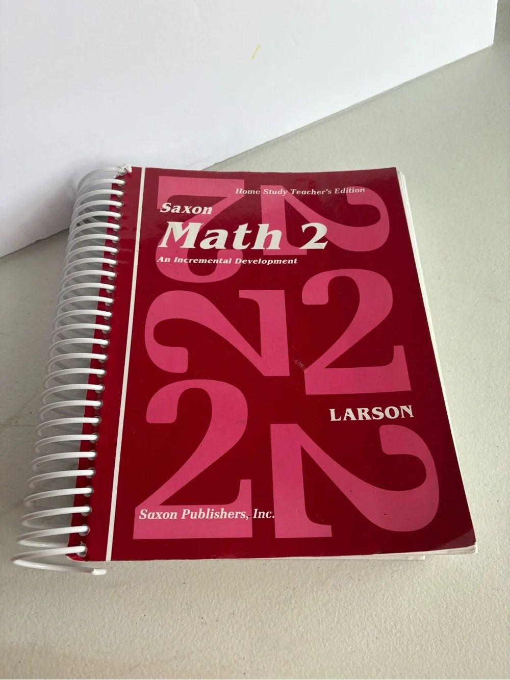 Saxon Math 2 Home Study Teacher's Edition grade homeschool curriculum spiral